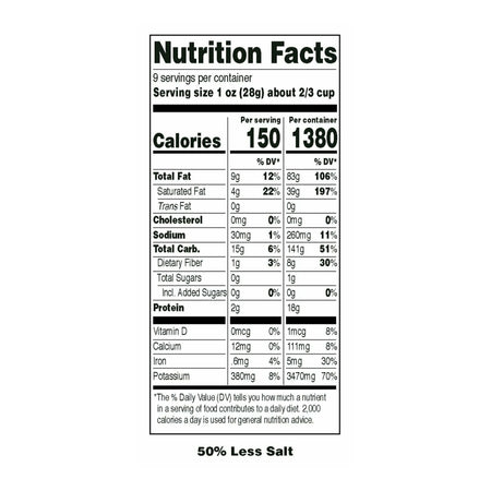 Pik-Nik Original Potato Sticks, 50% Less Salt, 255g (9 oz)