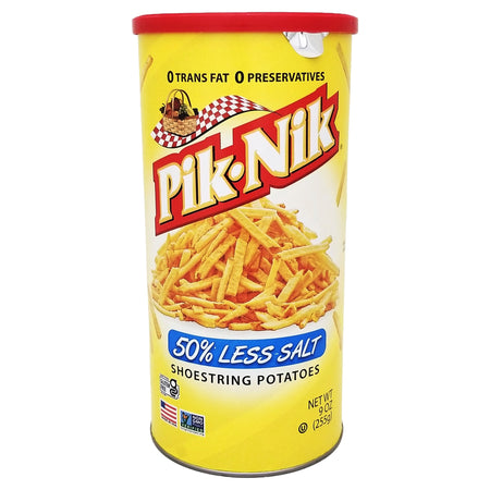 Pik-Nik Original Potato Sticks, 50% Less Salt, 255g (9 oz)