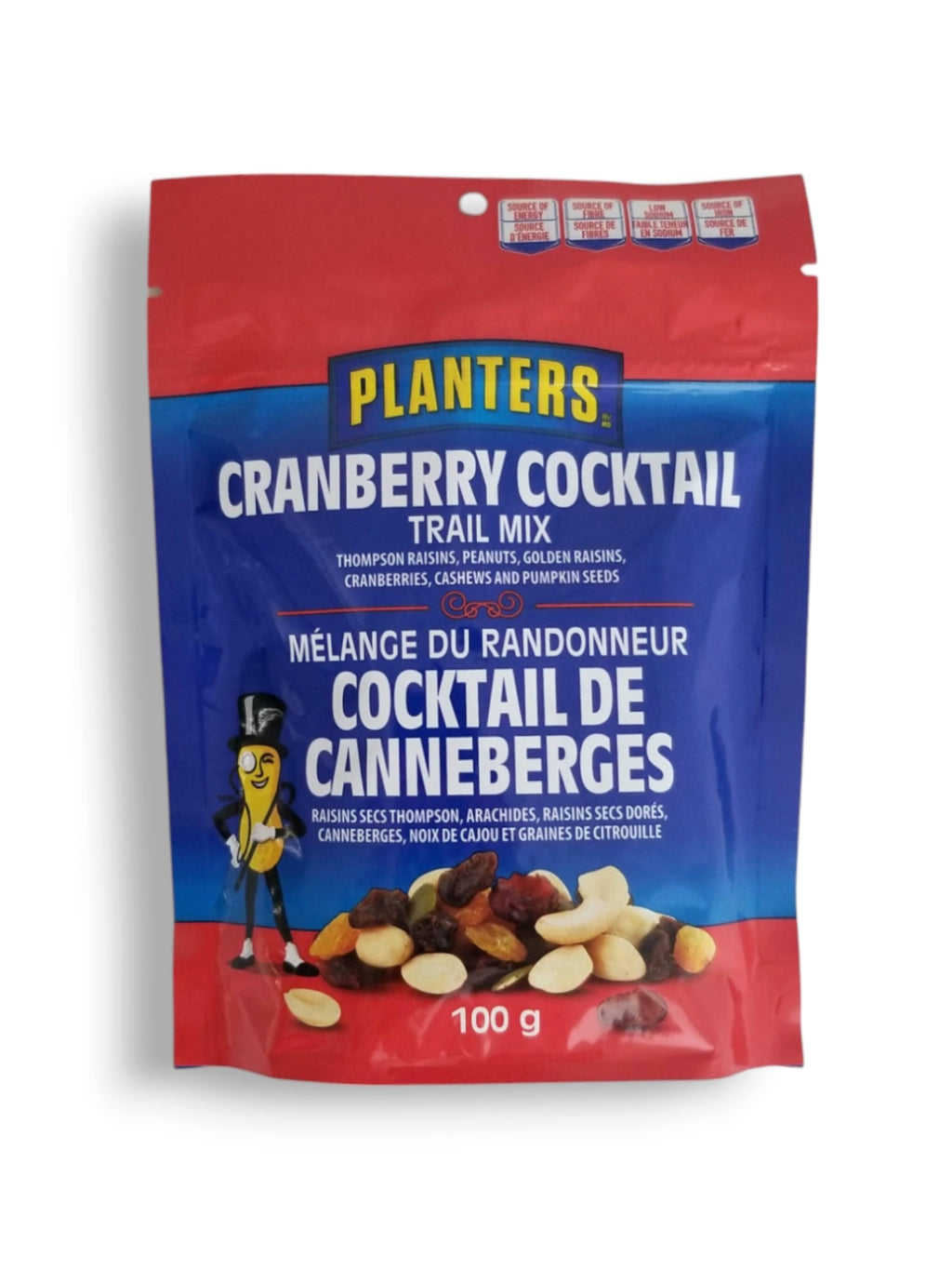 Planters Peanuts Cranberry Cocktail Trail Mix, 100g/3.5 oz. Bag