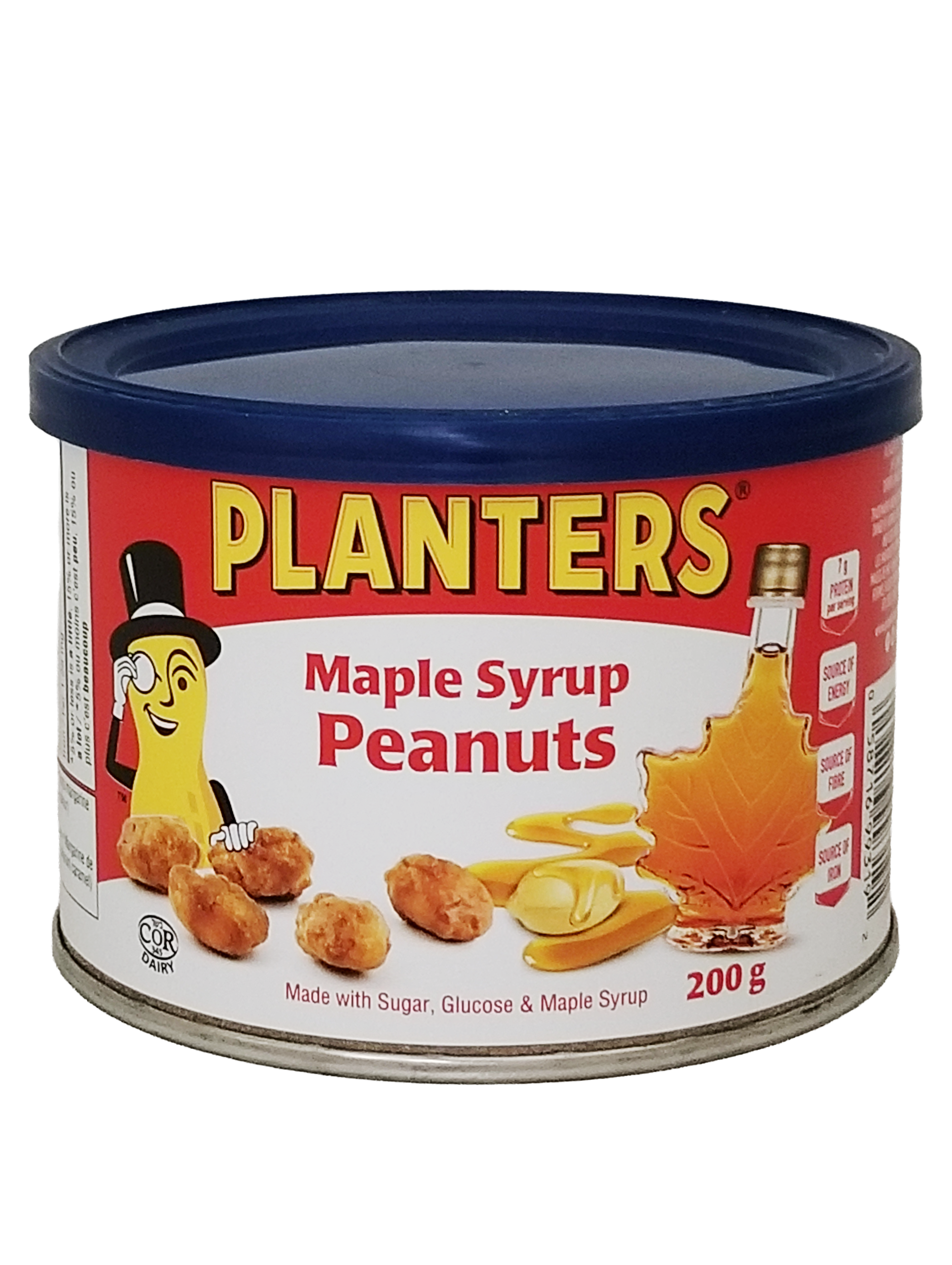Planters Maple Syrup Peanuts, 200g/7.05 oz on a white background