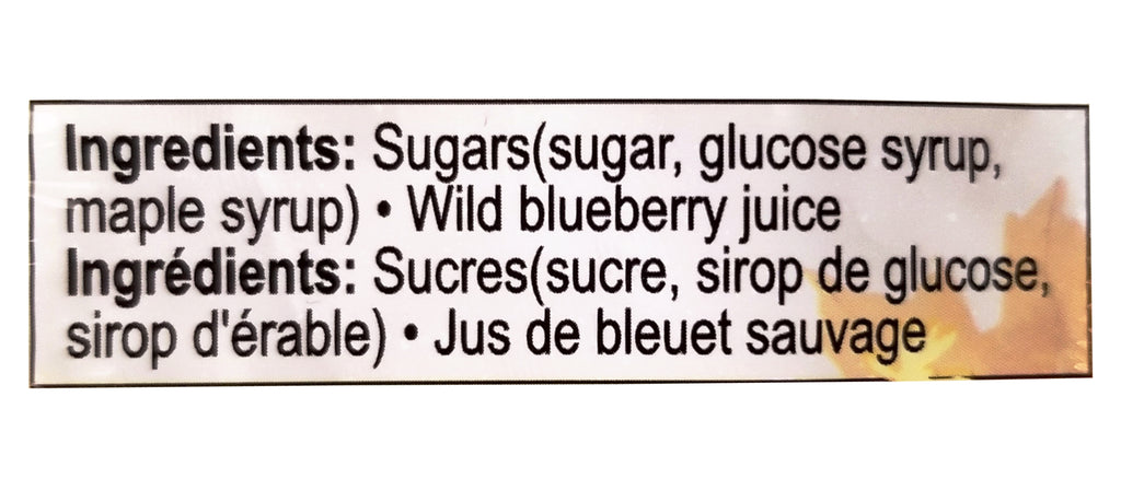 Pollipop Blueberry & Maple Flavored Lollipop, 12g/0.42 oz. Package {Imported from Canada}