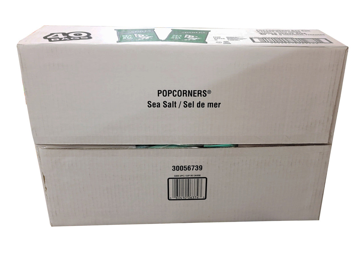 PopCorners, Sea Salt Popped Corn Chips, 28g/1 oz., 40ct Box {Imported from Canada}