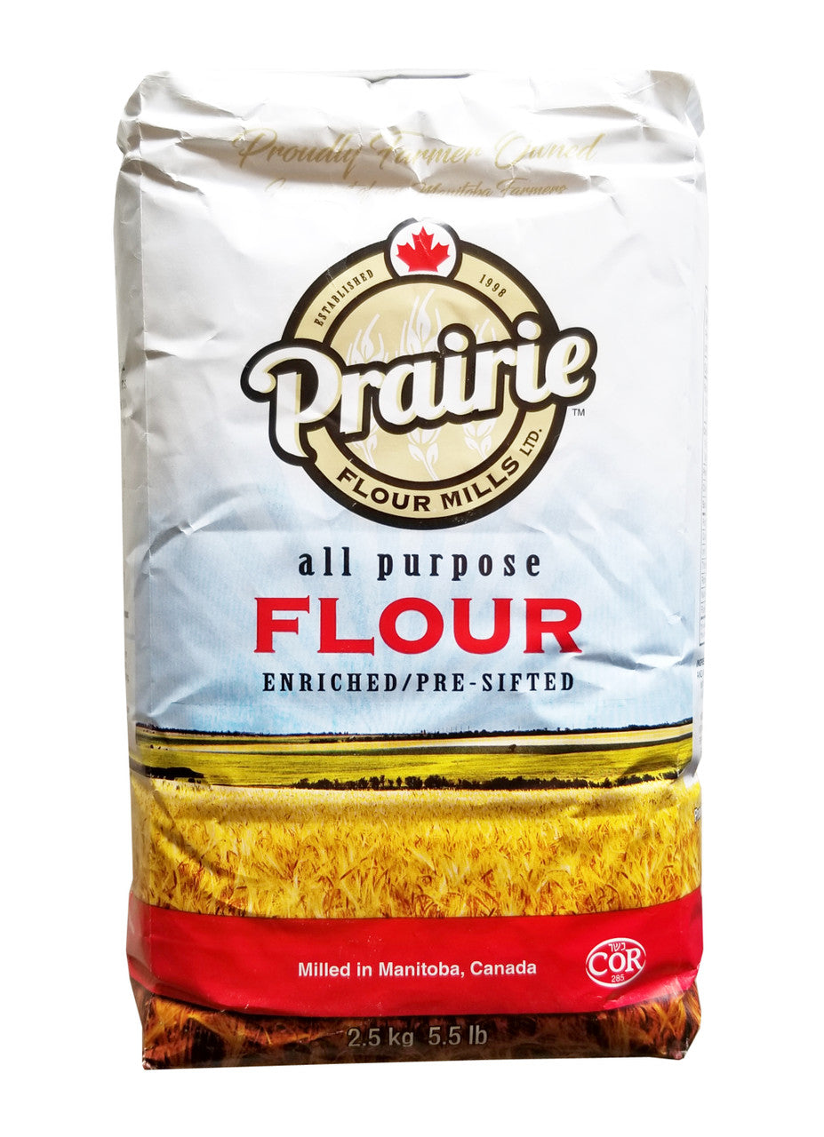 Prairie Flour Mills All Purpose Flour, 2.5kg/5.5 lbs. Bag {Imported from Canada}