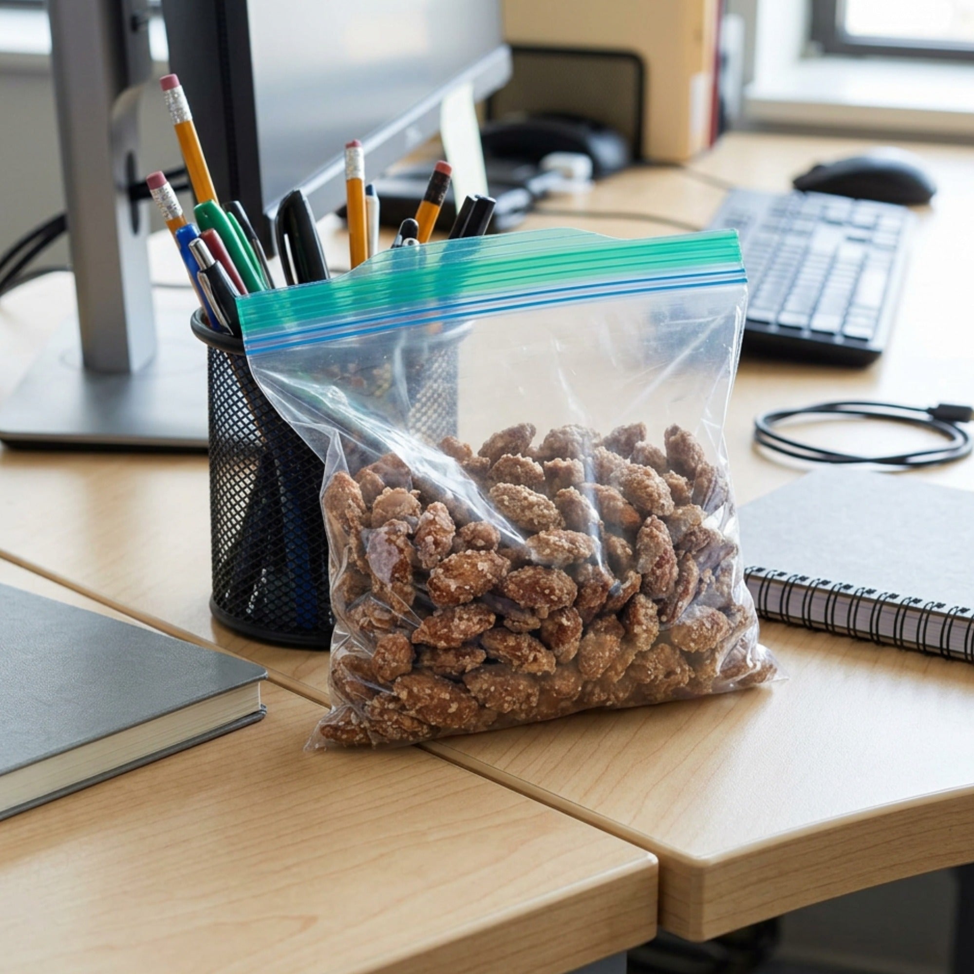 Prana Amandine maple sea salt almonds office snack
