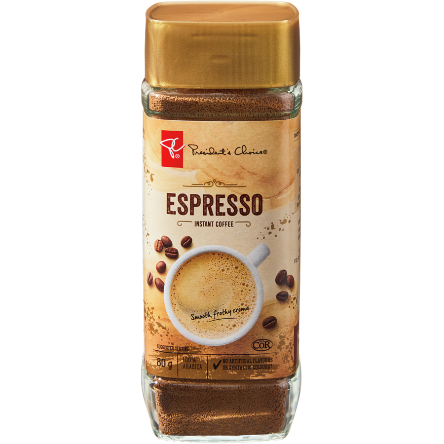 President's Choice Espresso Instant Coffee, 80g/2.8 oz. Jar