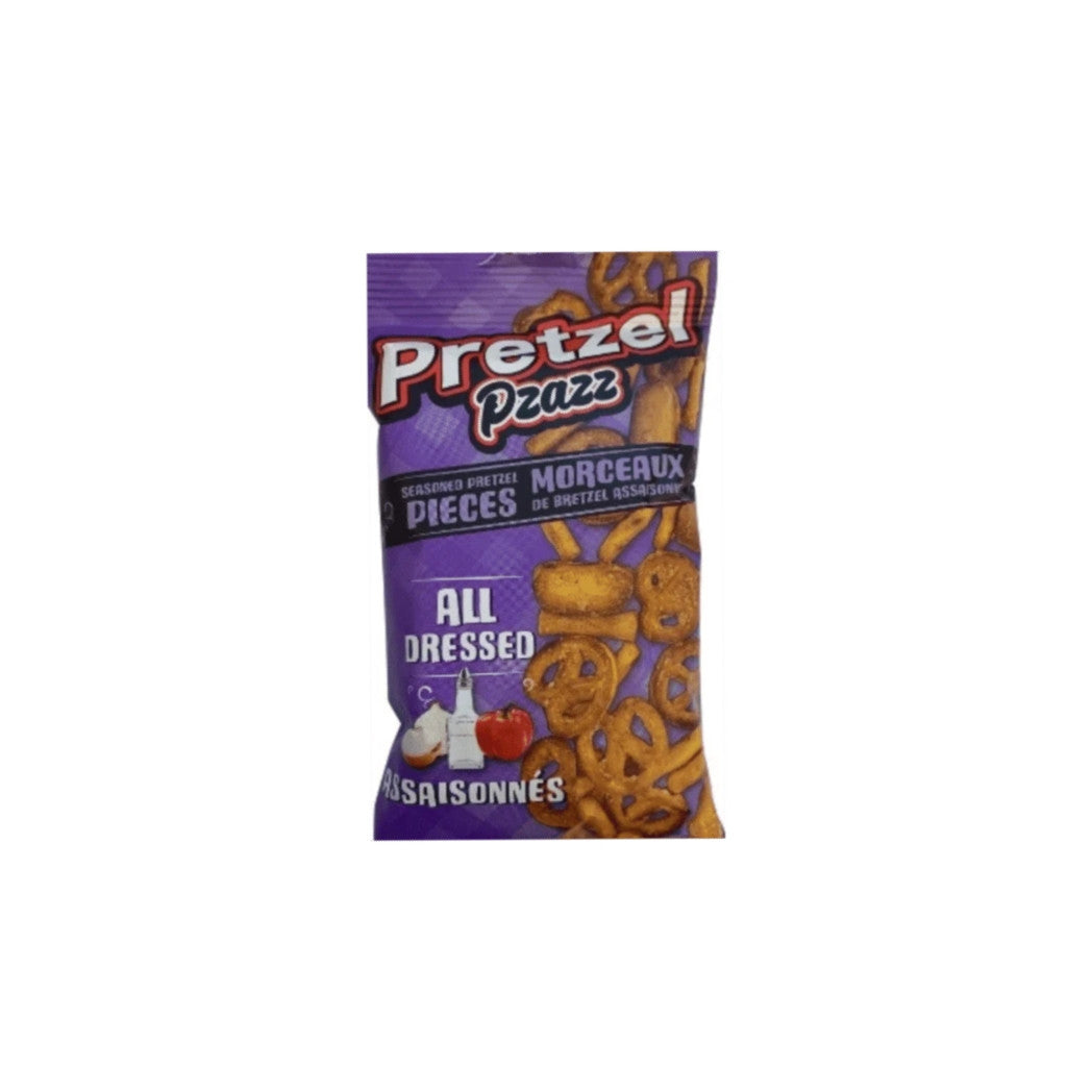 Pretzel Pzazz Seasoned Pretzel Pieces, All Dressed, 56g/2 oz. Bag