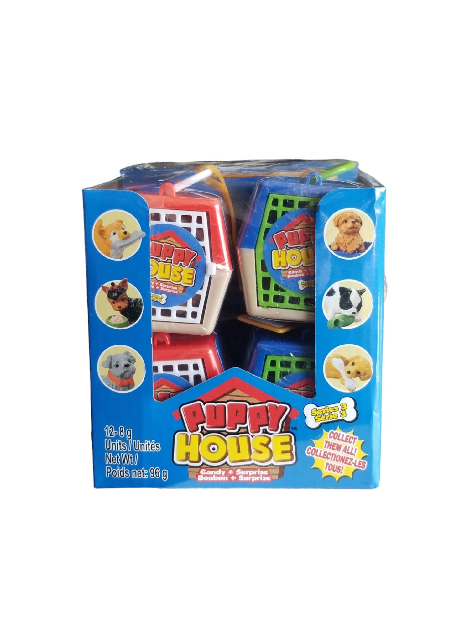 Exclusive Brands Puppy House filled with Candy, (12 x 8g/0.3 oz.), 96g/3.36 oz., Box
