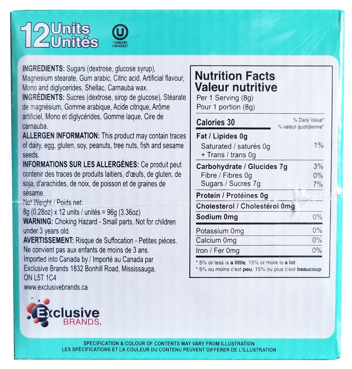 Exclusive Brands Puppy House filled with Candy, (12 x 8g/0.3 oz.), 96g/3.36 oz., Box {Imported from Canada}