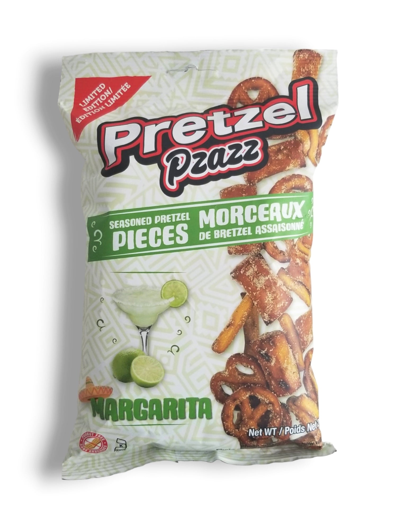 Pretzel Pzazz Seasoned Pretzel Pieces, Margarita Flavored, 200g/7 oz. Bag