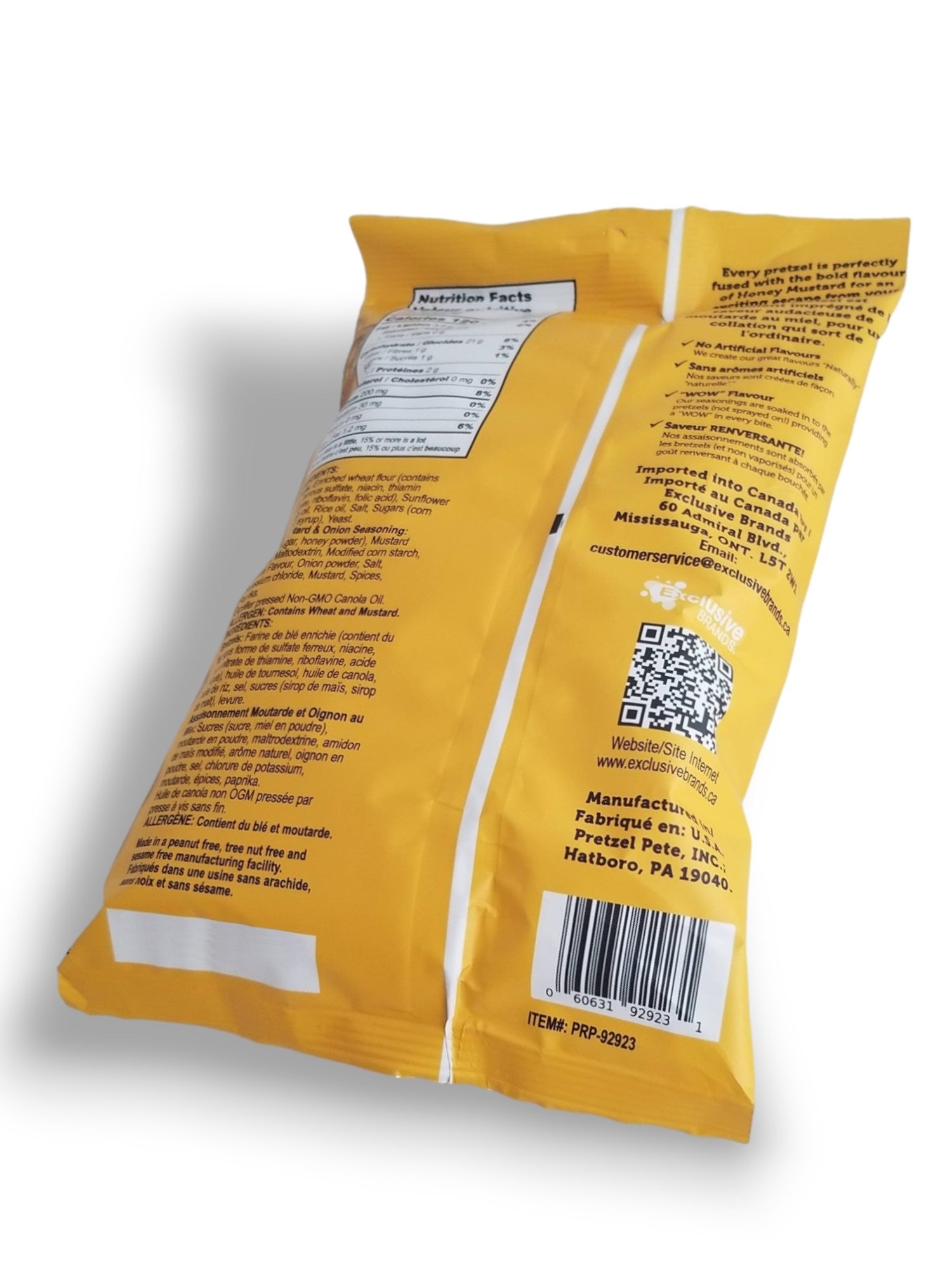 Pretzel Pzazz Seasoned Pretzel Pieces, Honey Mustard, 200g/7 oz. Bag