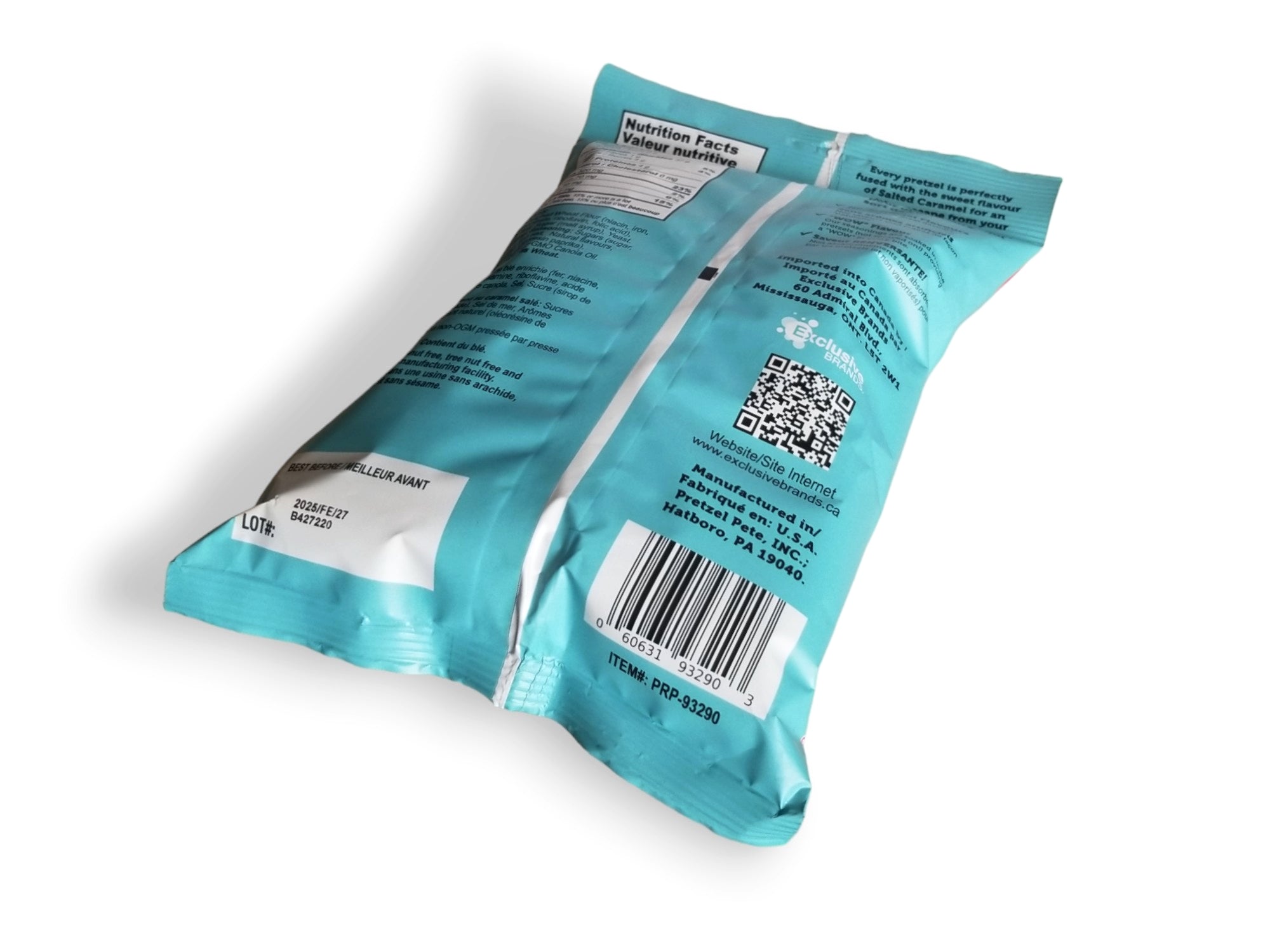 Pretzel Pzazz Seasoned Pretzel Pieces, Salted Caramel, 200g/7 oz. Bag