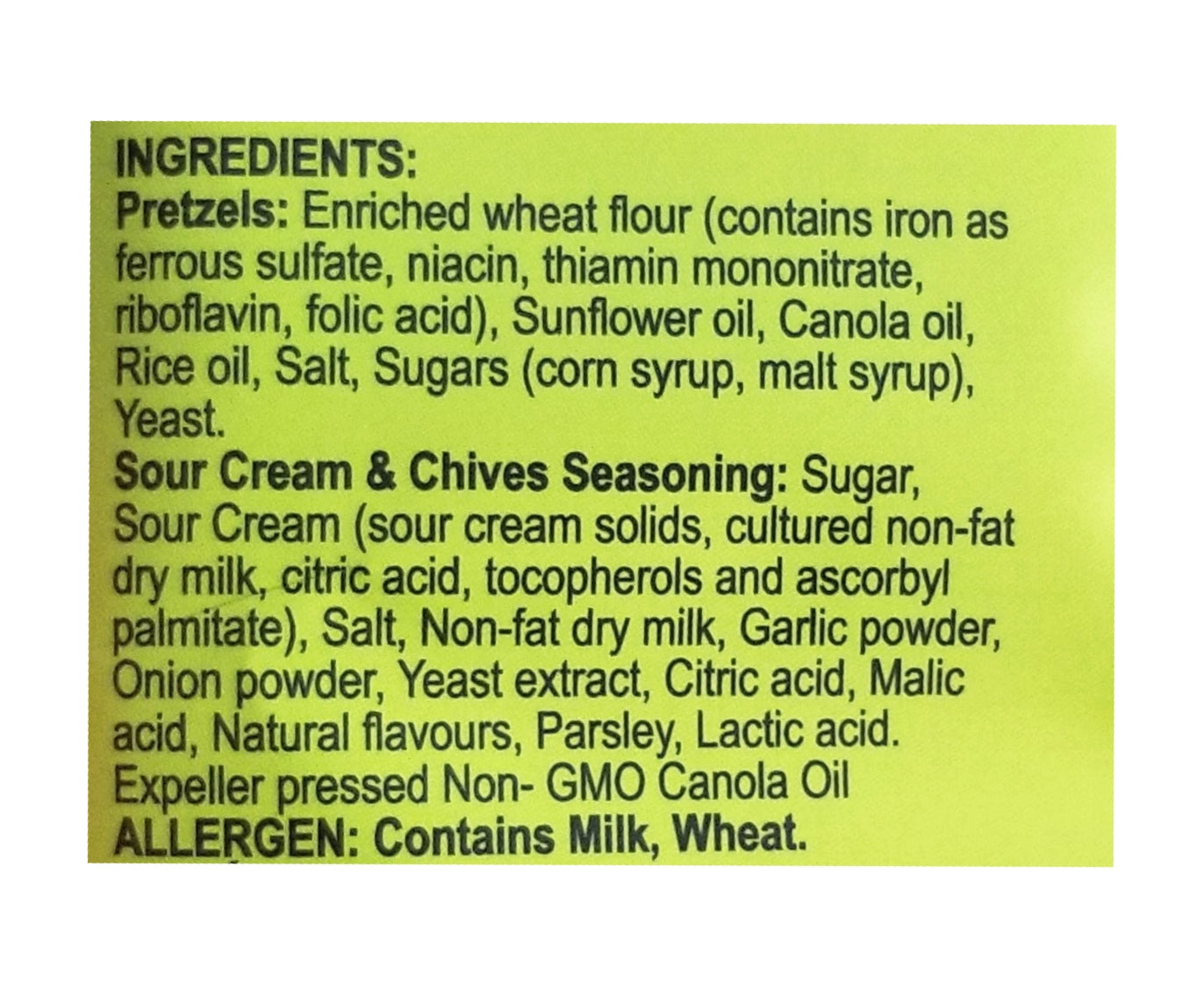 Pretzel Pzazz Seasoned Pretzel Pieces, Sour Cream & Chive, 200g/7 oz. Bag