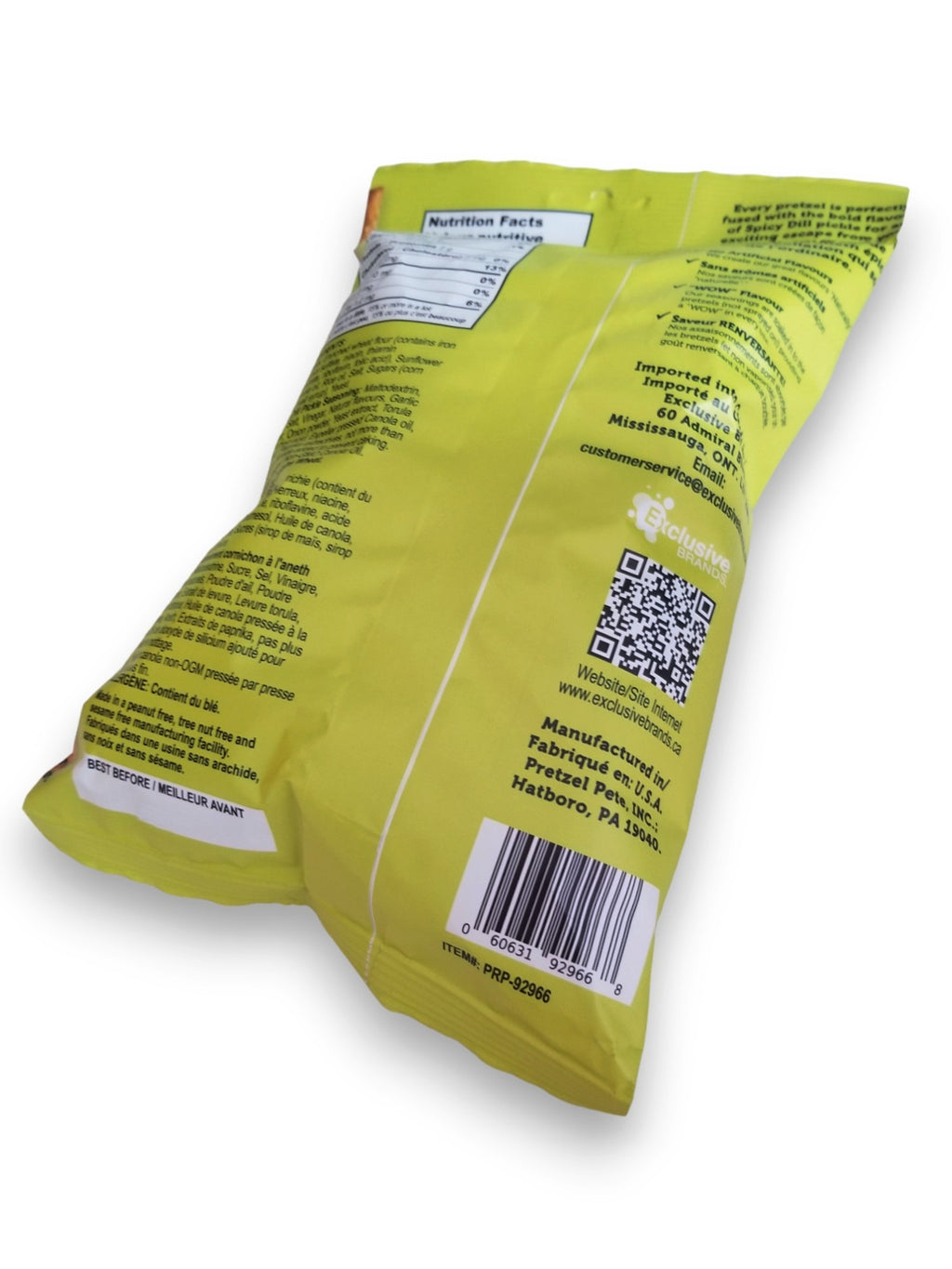 Pretzel Pzazz Seasoned Pretzel Pieces, Spicy Dill Pickle, 200g/7 oz. Bag