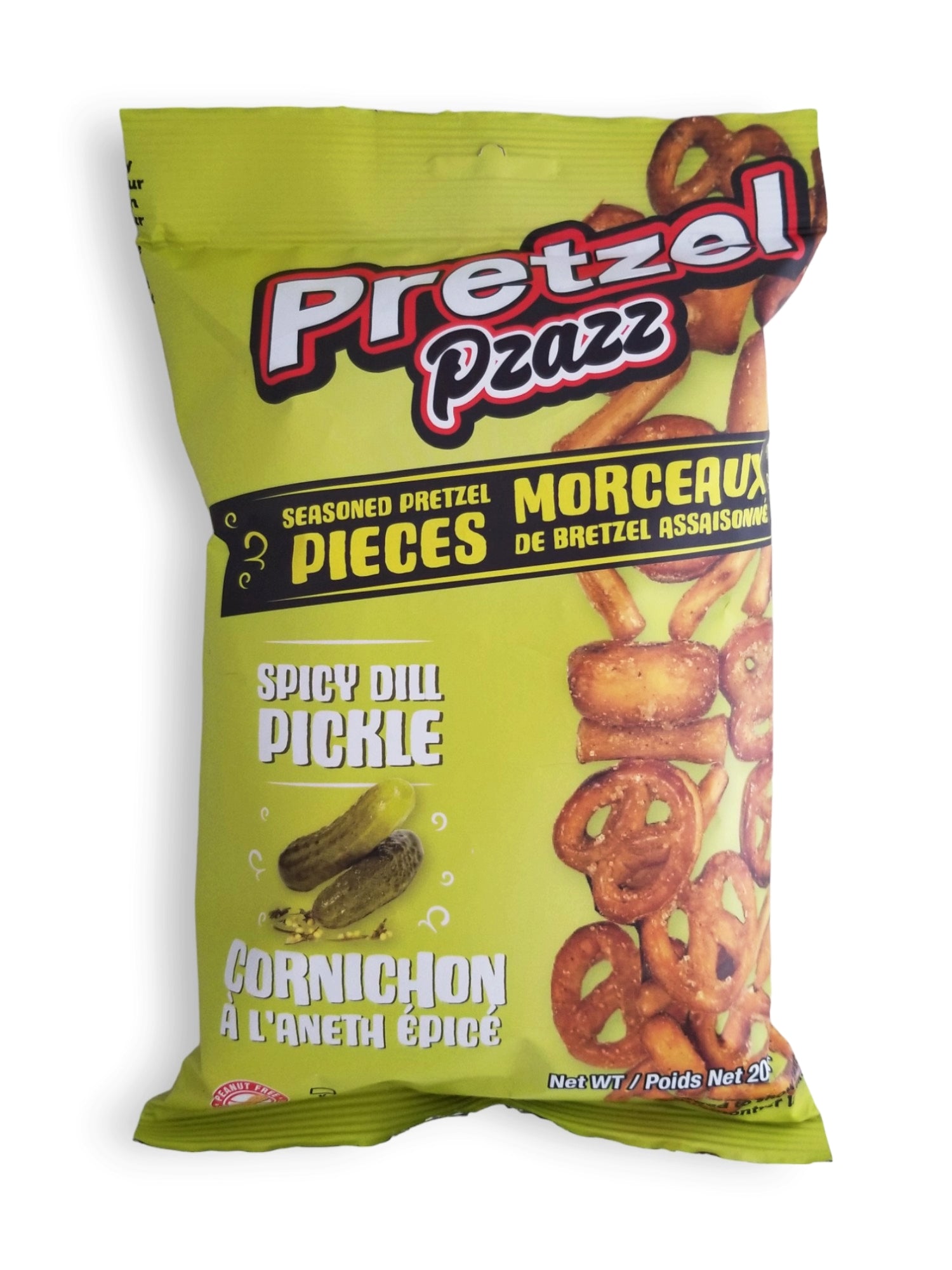 Pretzel Pzazz Seasoned Pretzel Pieces, Spicy Dill Pickle, 200g/7 oz