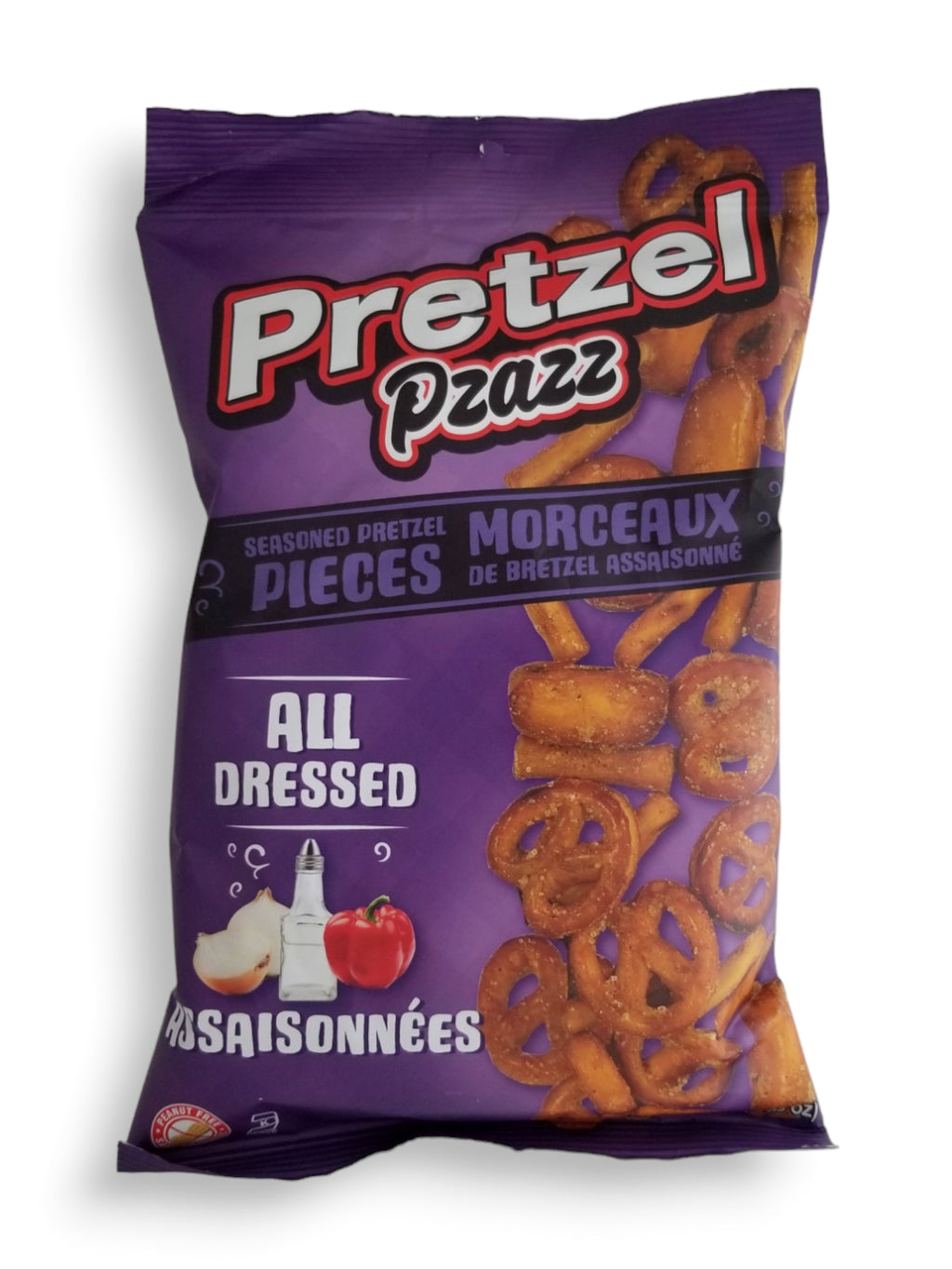 Pretzel Pzazz Seasoned Pretzel Pieces, All Dressed, 200g/7 oz. Bag