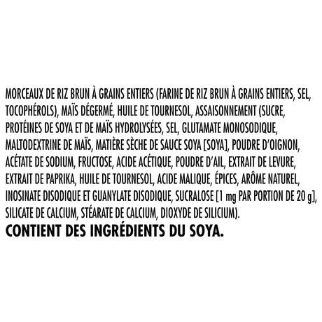 Quaker Crispy Minis Rice Chips Sweet Chili 100g/3.5 oz. Ingredients in French