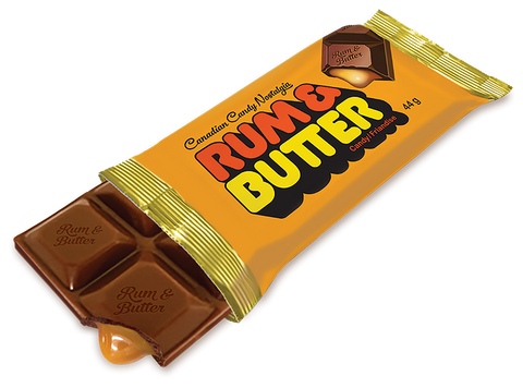 Rum and Butter Bar 24ct, 44g/1.5 oz. each {Imported from Canada}