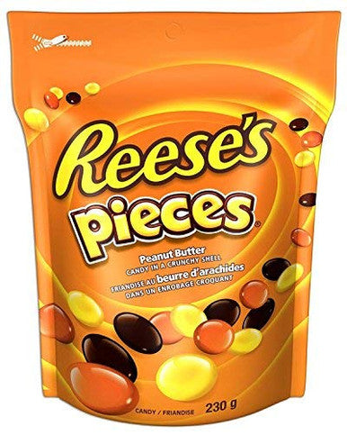 REESE PIECES Chocolate Peanut Butter Candy, 230g/ 7.2 oz., Bag Front Cover