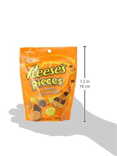 REESE PIECES Chocolate Peanut Butter Candy, 230g/ 7.2 oz., Bag Size