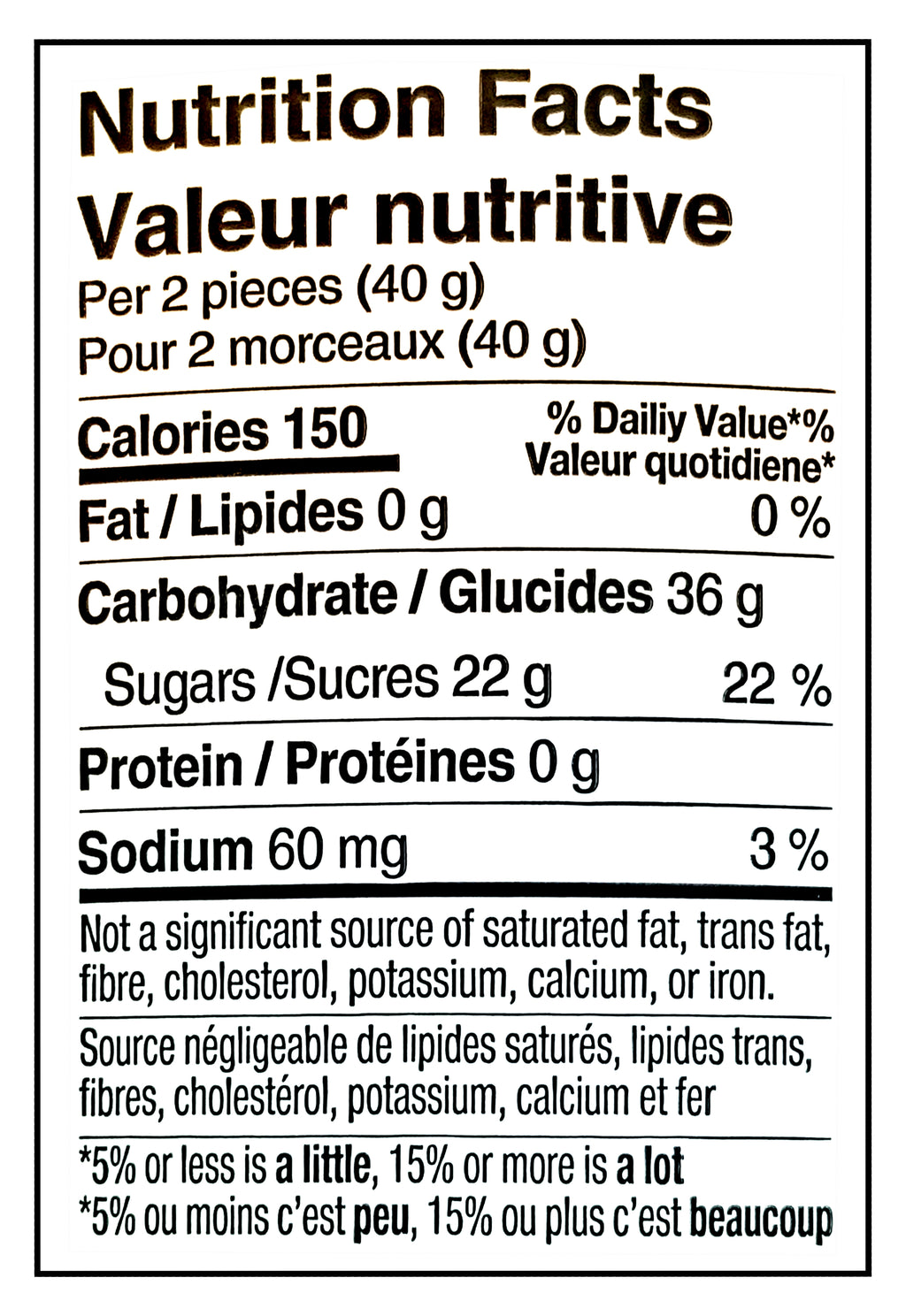 Koala Sour Suckers Gummy Candy, 1.2kg/42.32oz 60 count - Nutrition Facts Label