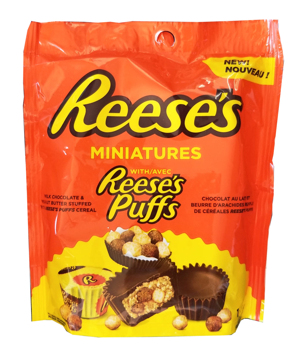 Reese's Miniature with Reese's Puffs Peanut Butter Cups, 163g/5.6 oz. Bag