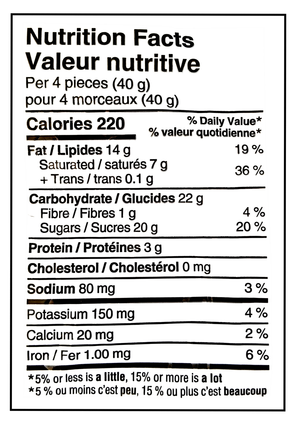 Reese's Valentine's Day Peanut Butter Hearts, 161g/5.7 oz. - Nutrition Facts Label