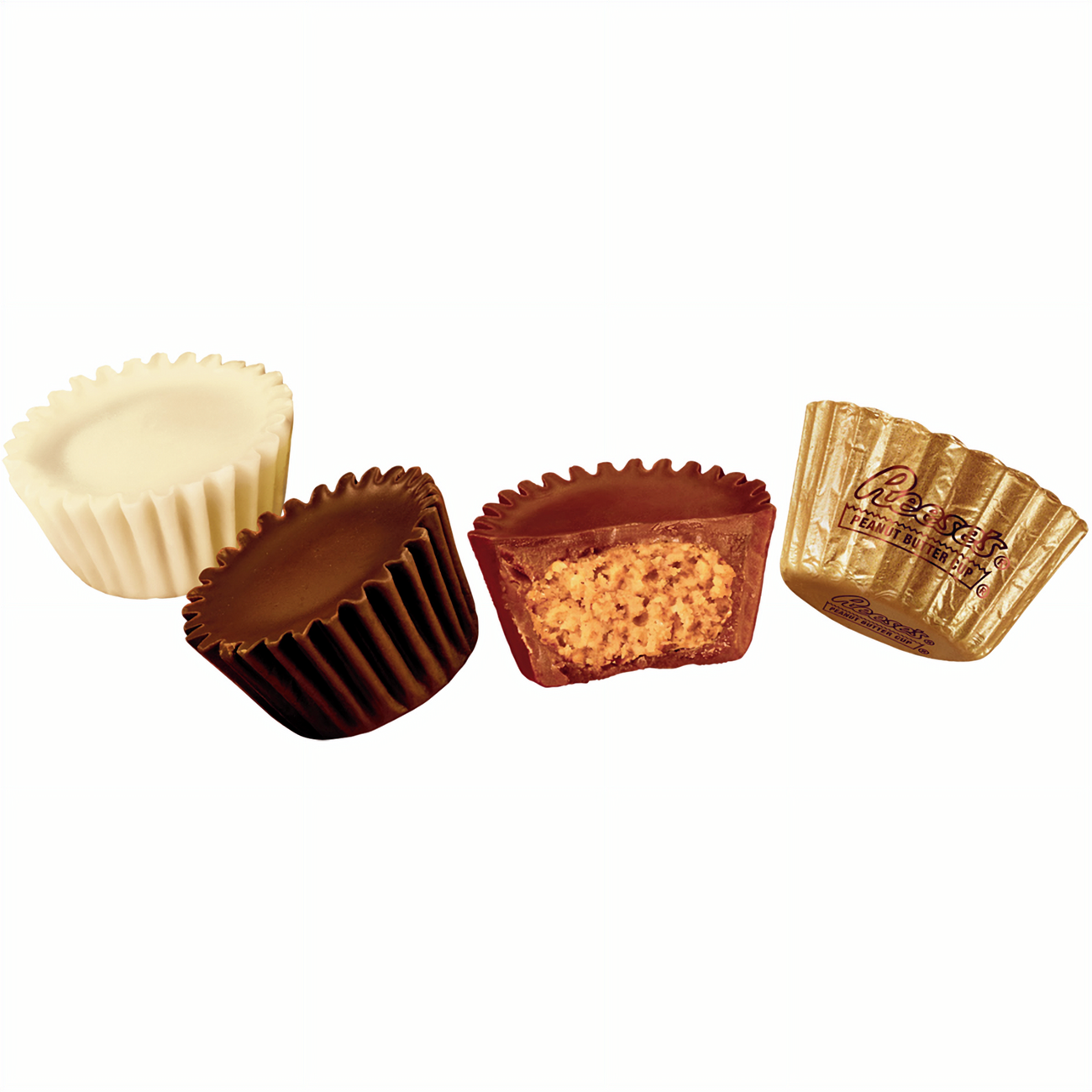 Reese's Lovers Miniatures, Milk, White & Dark Chocolate Peanut Butter Cups 