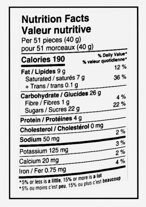 Reese's Pieces Pouch, 230g/ 7.2 oz Pouch Nutrition Facts