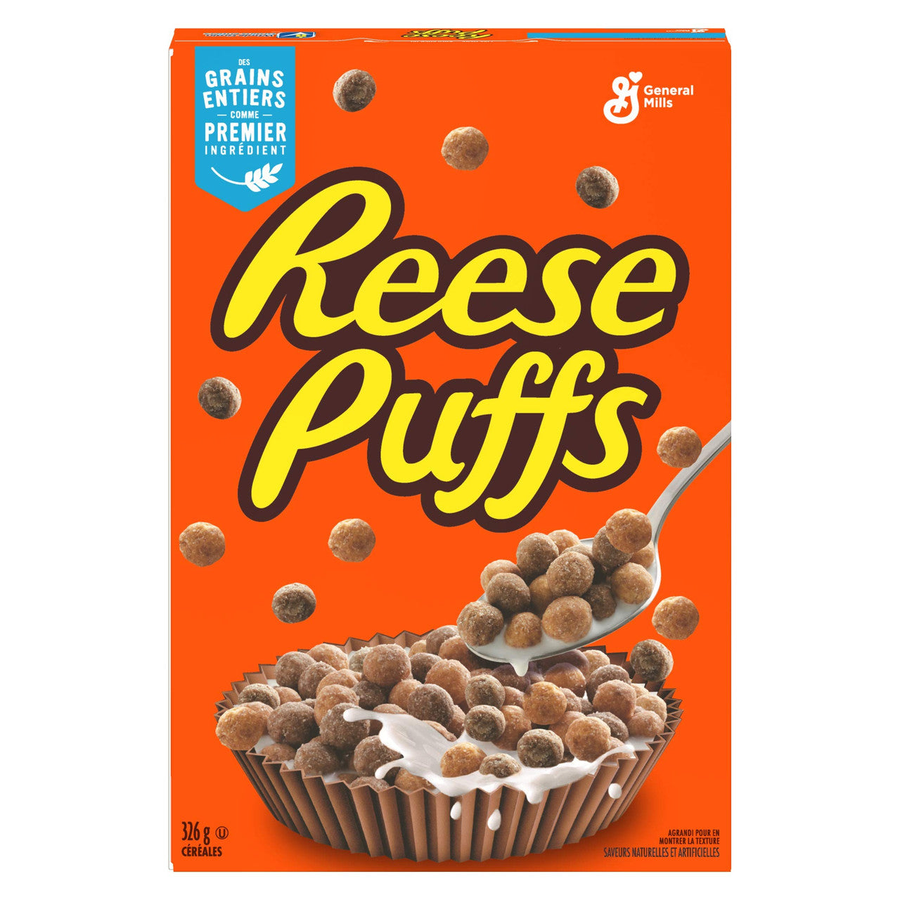 Reese's Puffs Cereal – 326g (11.5 oz) - Box Cover