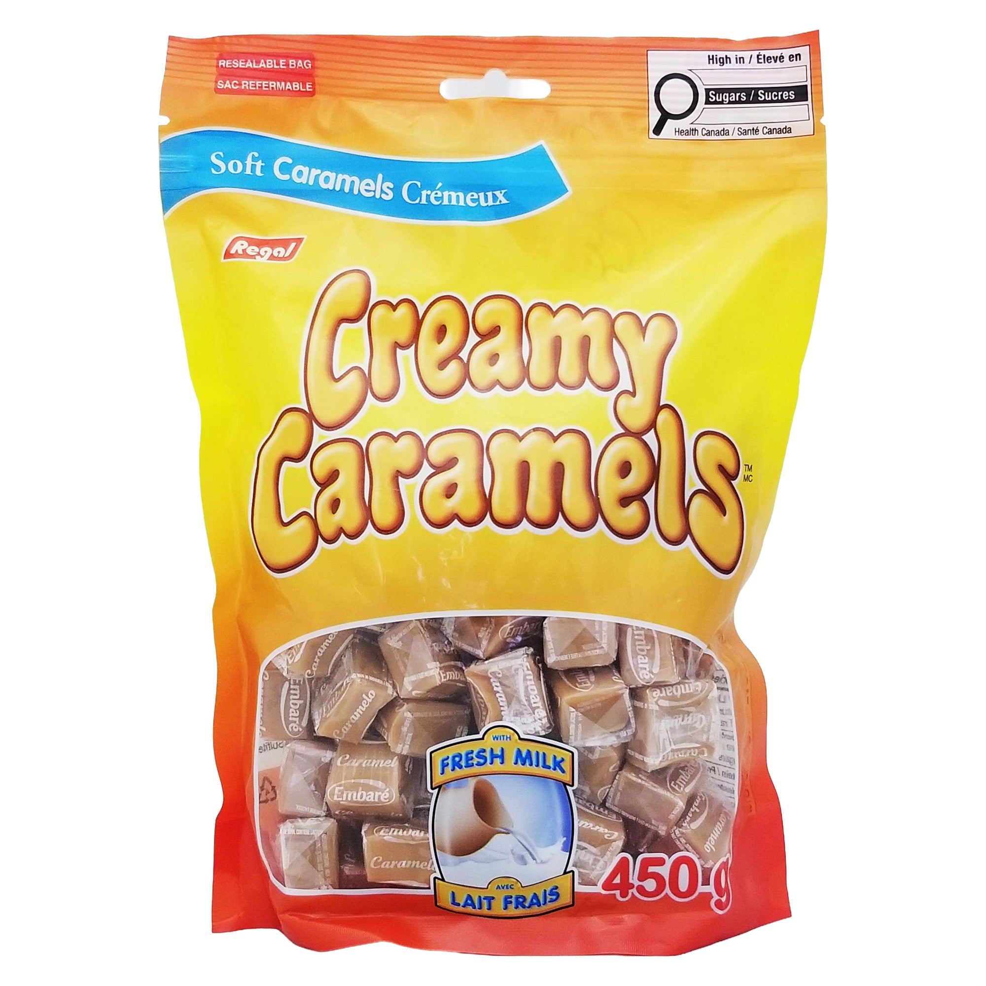 Regal Soft Creamy Caramels, Individually Wrapped - 450 g (15.9 oz)