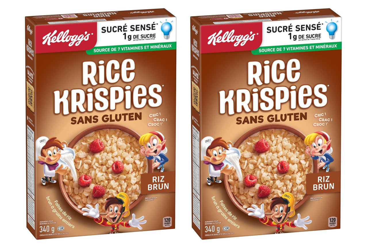 Kellogg's Rice Krispies Gluten Free Cereal, Whole Grain Brown Rice{2 boxes}