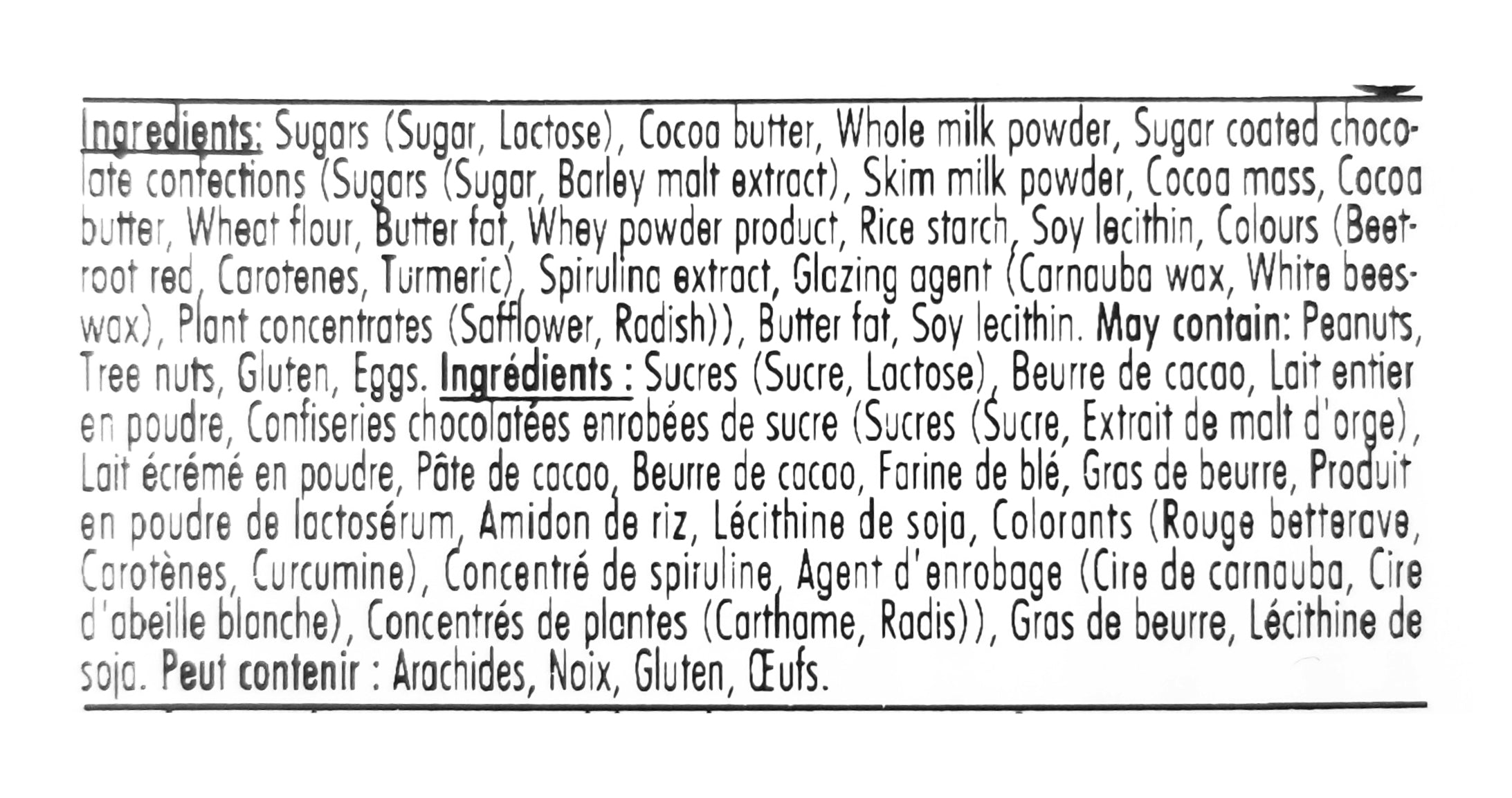 Ritter Sport Made with Smarties White Chocolate Bar, 100g/3.5 oz