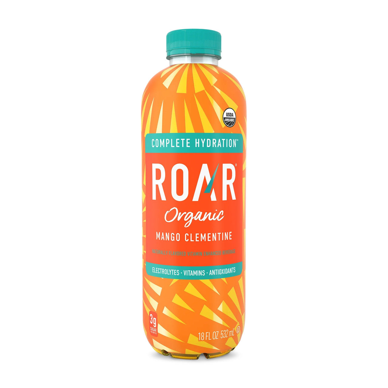 Roar Organic Mango Clementine Vitamin Enhanced Beverage, 532mL/18.6 fl. oz., Bottle {Imported from Canada}