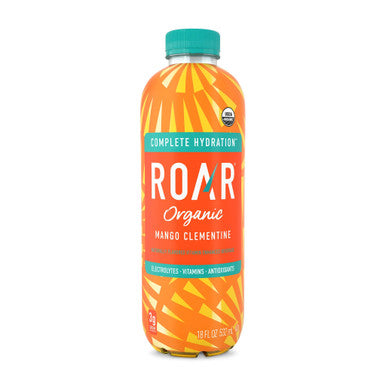 Roar Organic Mango Clementine Vitamin Enhanced Beverage, 532mL Bottle Front