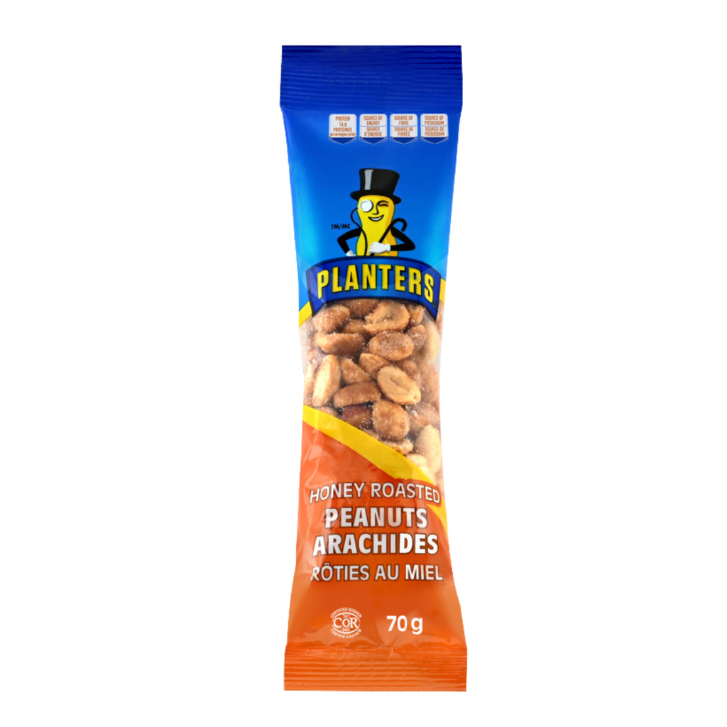 Planters Honey Roasted Peanuts, (12x70g), 840g/1.9 lbs.