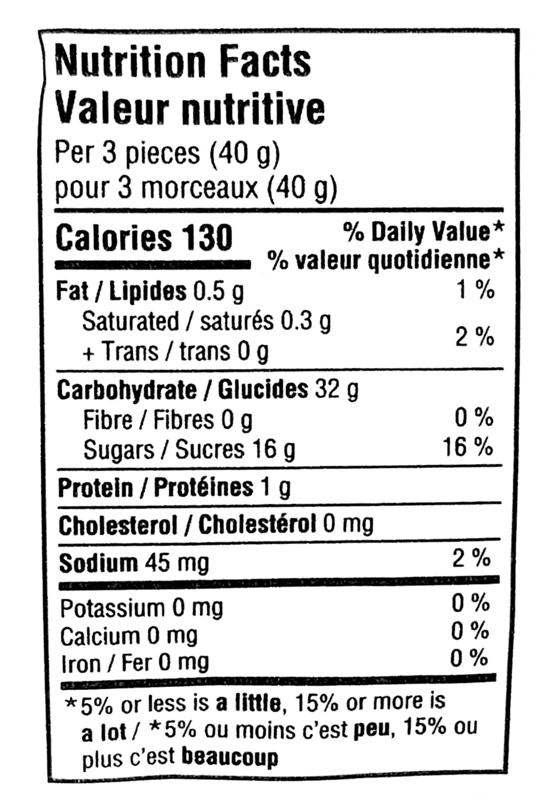 Roo's Australian All Natural Soft Licorice, Mixed Berry Flavor, 120g, nutrition facts label.