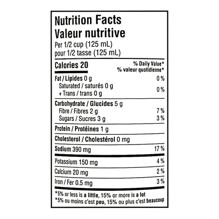 Nutrition facts label for Rotel Medium Diced Tomatoes & Green Chilies Salsa 284ml with detailed calorie and nutrient information.