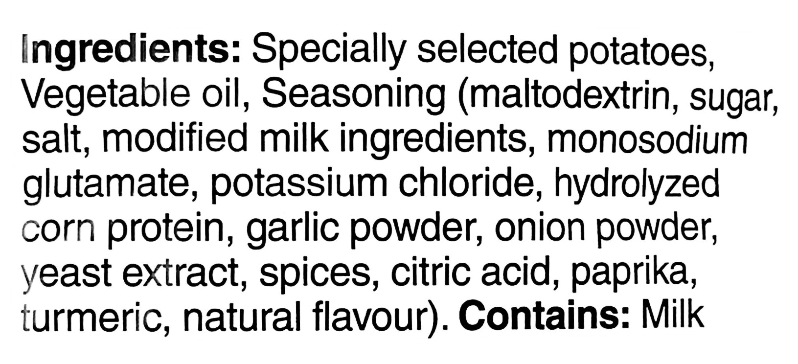 Ruffles Double Crunch KFC Zinger, Hot & Spicy Chicken Potato Chips, 180g, ingredients label.