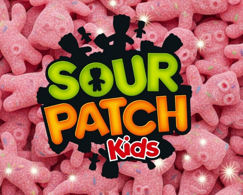 Sour Patch Kids Strawberry Watermelon Glow-Ups Gummies, With Edible Confetti - 135g/4.7 oz
