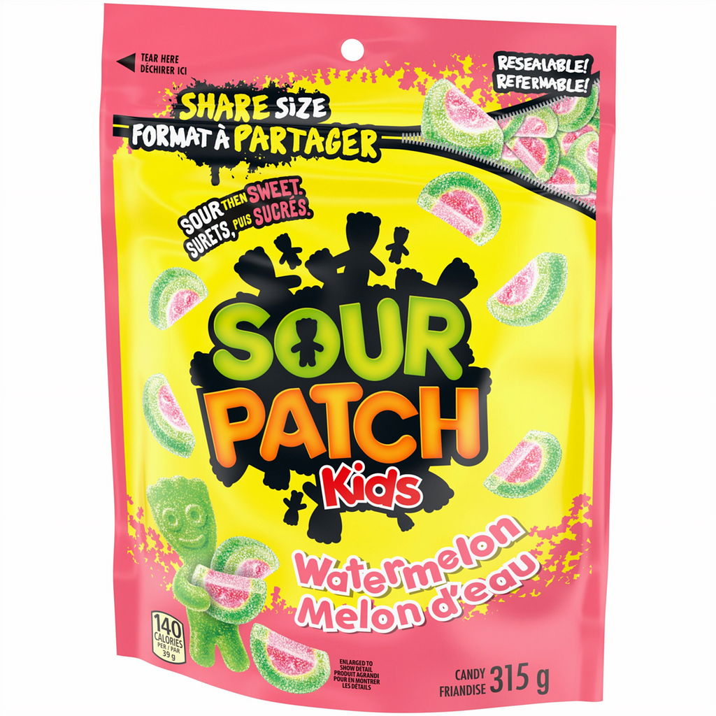 SPK Watermelon Gummy Candy, 315g/11.1 oz., Bag - Front