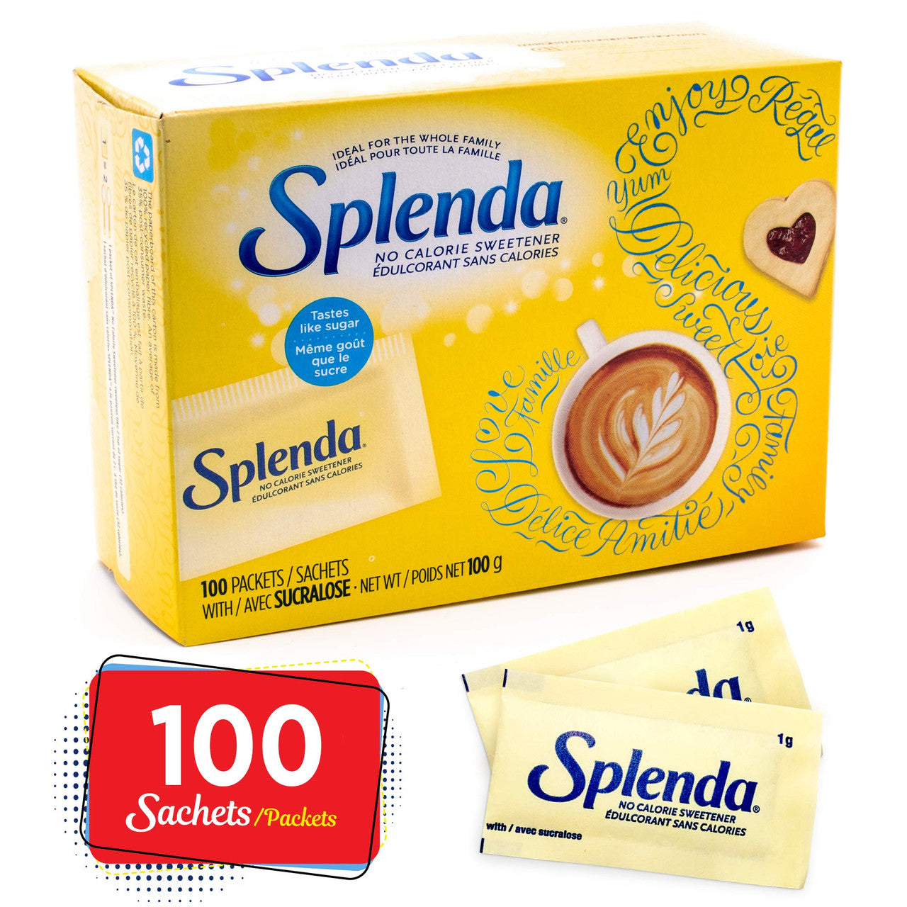 SPLENDA Sweetener Packets (100 Pack)