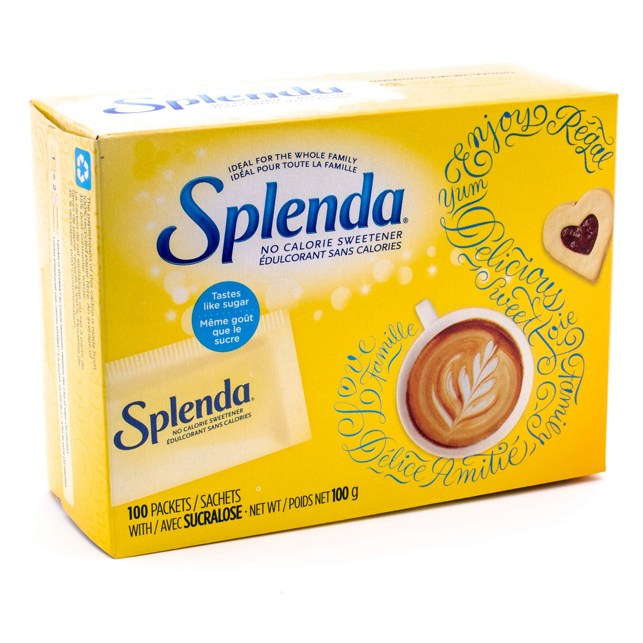 SPLENDA Sweetener Packets (100 Pack) – 100g / 3.5 oz