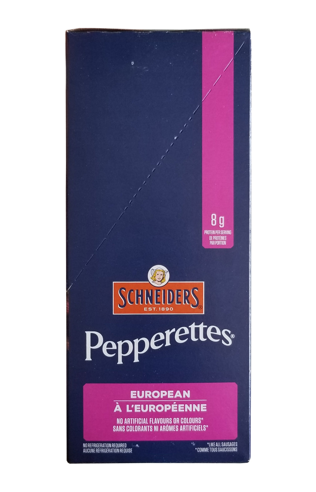 Schneiders Pepperettes European Snack Sausages, 10 x 30g Packets, 300g/10.5 Box {Imported from Canada}