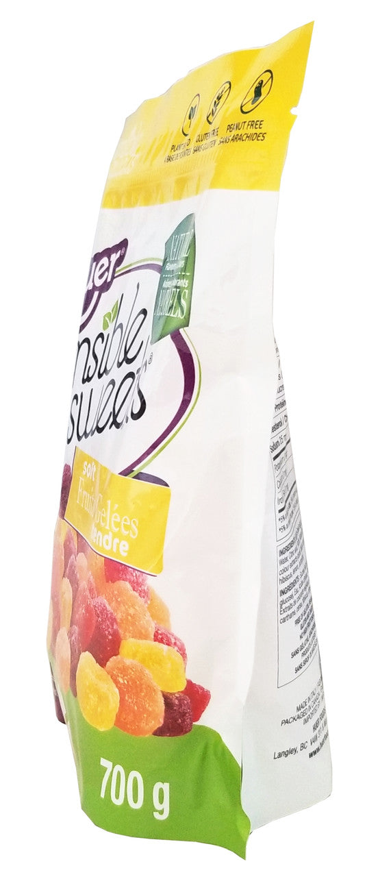 Huer Sensible Sweets Soft Fruit Gelées, 700g/1.5 lbs., Bag {Imported from Canada}