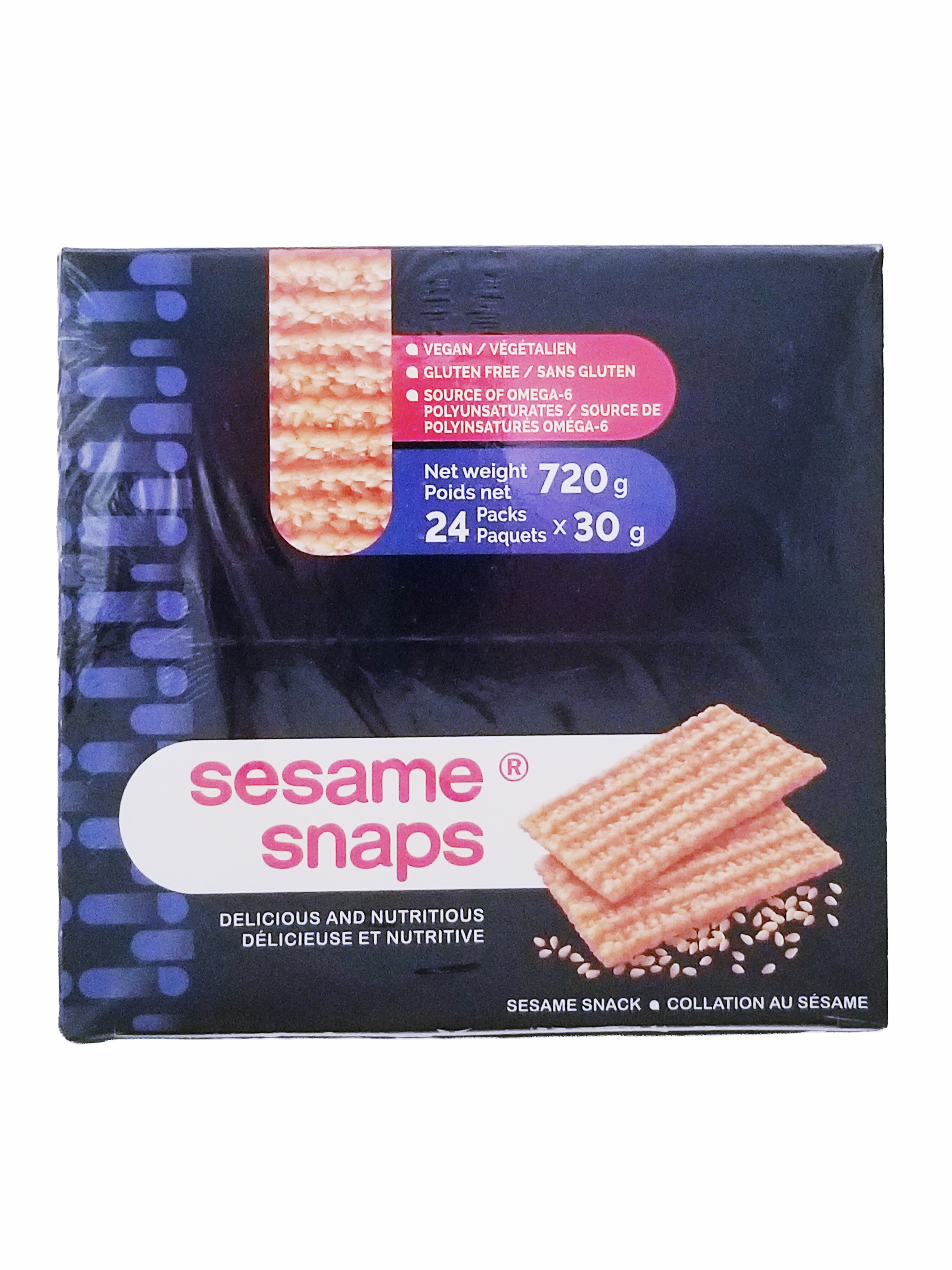 Sesame Snaps, Ready To Eat Snack Bars, 24 Pack, 30g each, 720g/25.3 oz
