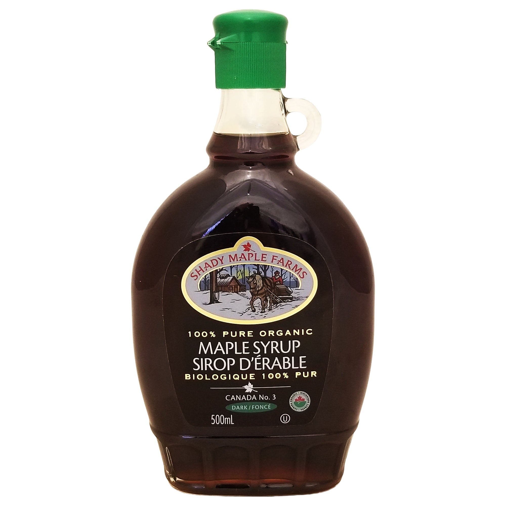 Shady Maple Farms Organic Dark Maple Syrup 500 mL | Caffeinecam