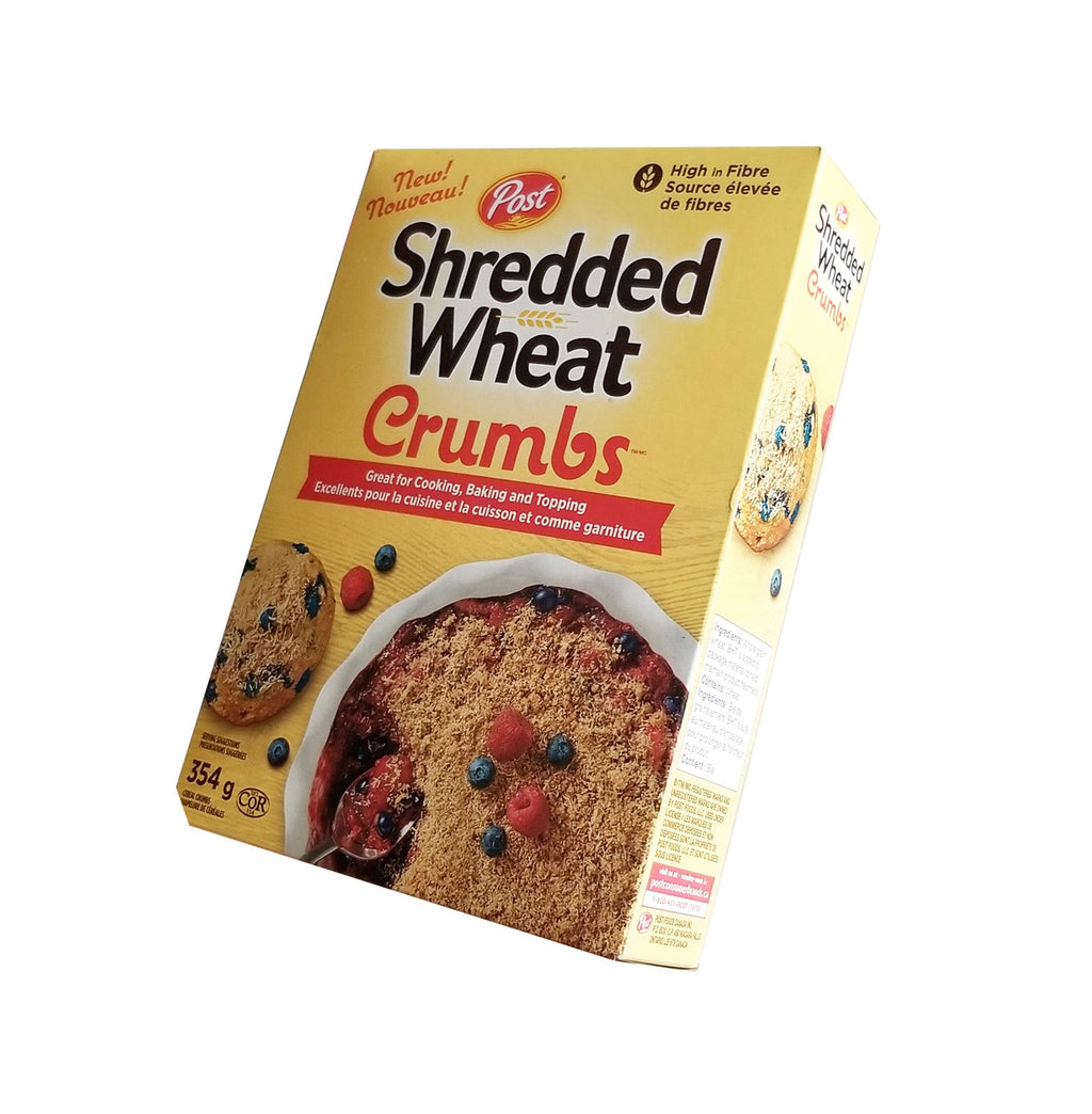 Post Shredded Wheat Crumbs, 354g/12.4 oz. Box{Imported from Canada}