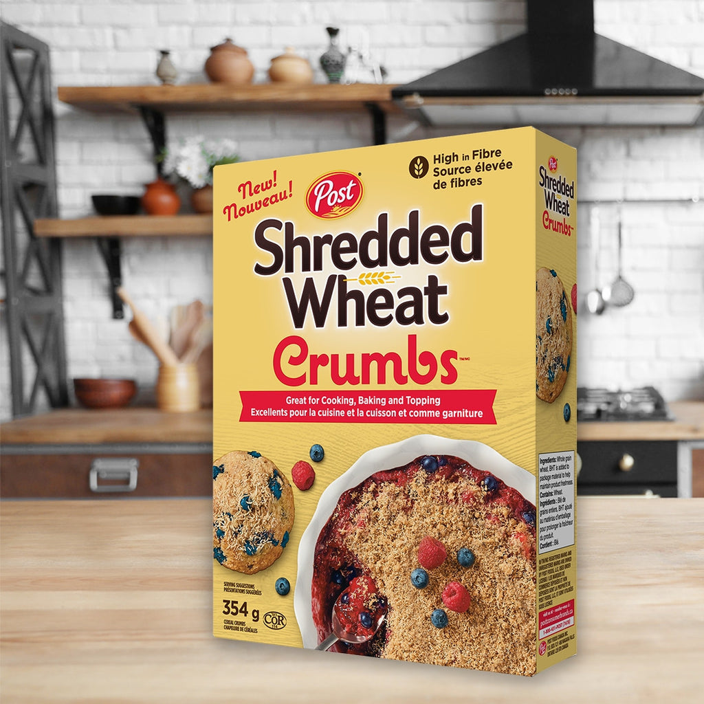 Post Shredded Wheat Crumbs, 354g/12.4 oz. Box{Imported from Canada}