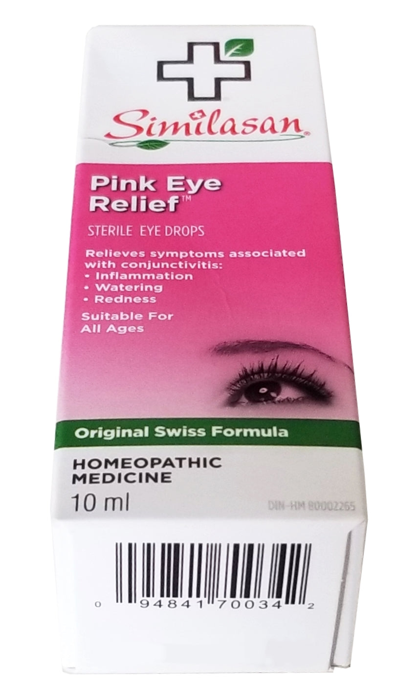 Similasan Pink Eye Relief, Homeopathic Medicine, 10mL Bottle {Imported from Canada}