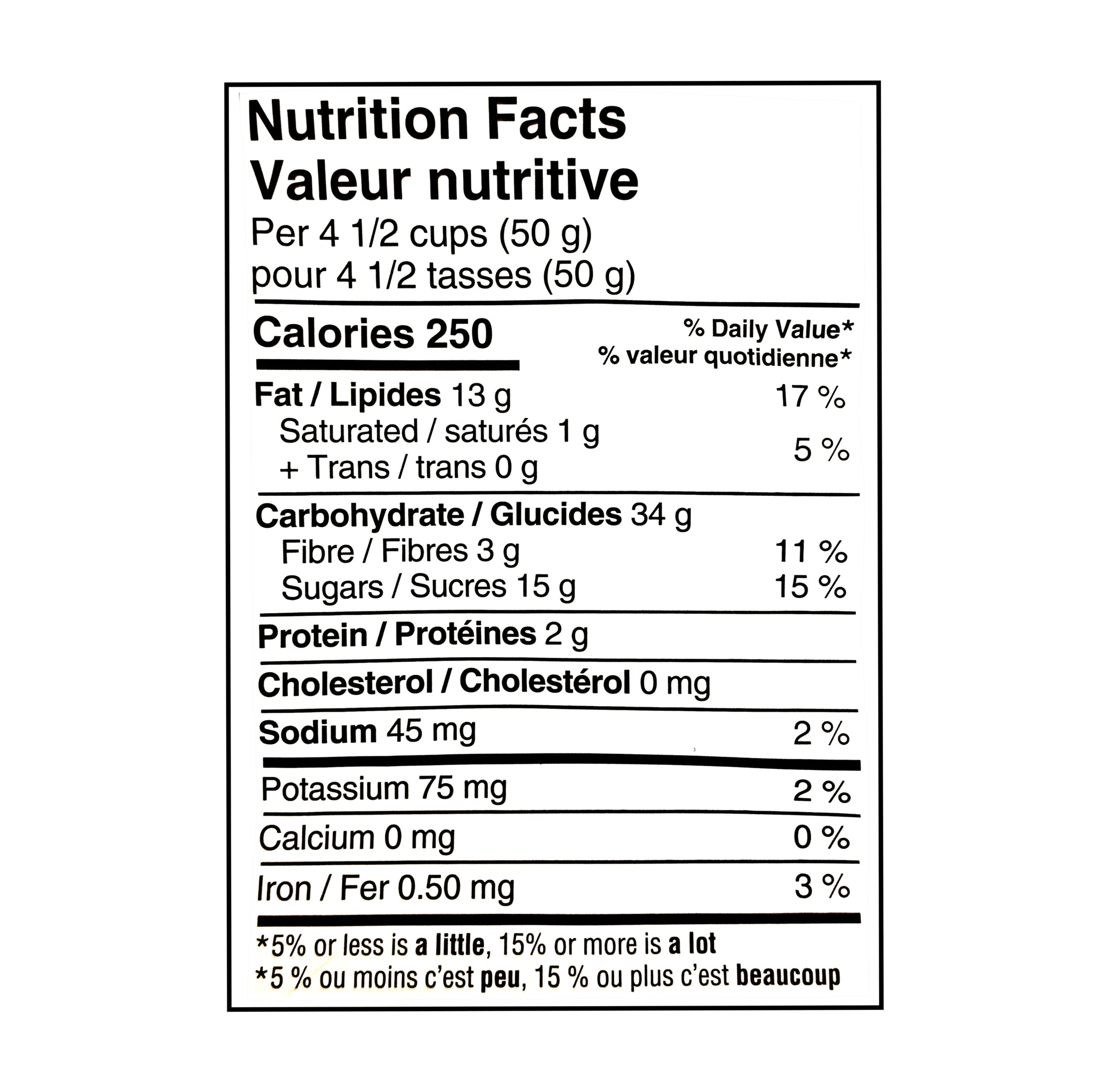 Skinny Pop Harry Potter Butterbeer Popcorn 481g - Nutrition 